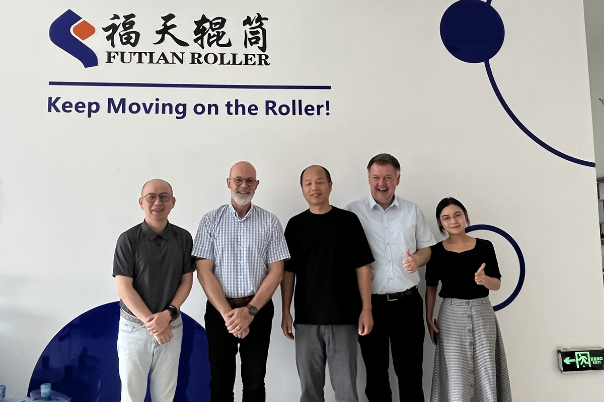 欢迎瑞士客户到访福天辊筒，共建合作新辉煌